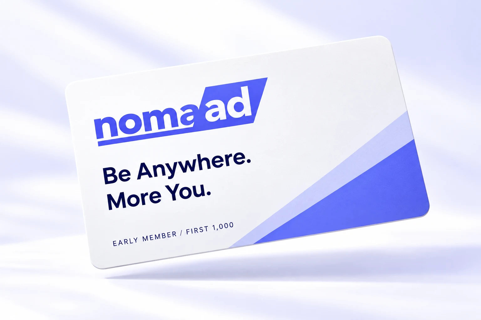 nomaad EARLY MEMBERカードのデザインイメージ